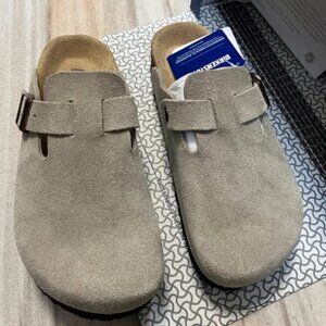 Birkenstock Boston Suede Taupe